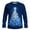 Blue-E, variant on Christmas Tees For Men Crew Neck Xmas Graphic Print Long Sleeve Pullover Casual Stylish Holiday Funny Tops (XS, Blue-E)