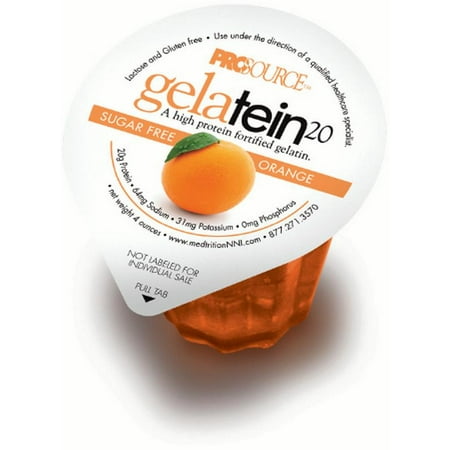 Gelatein 20 Protein Supplement  Orange Ready to Use 4 oz. Cup, Case of