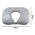 thumbnail image 5 of Travel Pillow Neck Pillow Inflatable Camping Pillow Foldable Headrest Ultralight Soft for Home Travel by Car Airplane Train, 5 of 5