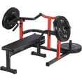 thumbnail image 1 of Alician 1050LBS Chest Press Machine with Converging Arms,Bench Press Machine with Independent Flat Bench, Heavy Duty Bench Press Rack for Home Gym,Chest Workout Equipment, 1 of 7
