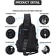 thumbnail image 2 of Mochila Bandolera Pequeña Negra con Correa para Hombre y Mujer, Mochila Liviana con Una Correa, Mochila para Viajes, Ciclismo, Puerto con Cargador USB, Nailon, 2 of 5