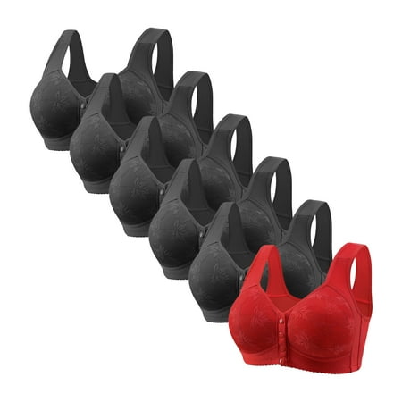 Yanghang Mens Shirts Men s T-Shirts 6Pc WoMen s Non Steel Ring Gathered Bra With Thin Cup And Adjustable Sexy Lace Bra Underwear Shirts For Men On Clearance