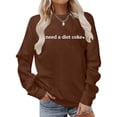 thumbnail image 2 of Chandail en Molleton d'Hiver pour Femmes Mode Festive Imprimé de Noël Col Rond Haut Mignon à Capuche Chandails en Molleton Confortables pour Femmes Chandails en Molleton à Capuche pour Femmes Dames Chandails en Molleton pour Filles Softball Échauffement, 2 of 5