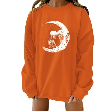 

Juebong Women s Long Sleeve Crewneck Sweater Plus Size Comfy Blouse Tops Oktoberfest Beer Girl s Shirts Halloween Costumes Baggy Sweatshirts November Clothes Pullover