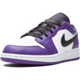 thumbnail image 4 of Nike Mens Basketball Shoes 4 Big Kid Court Purple/Black-white, 4 of 5