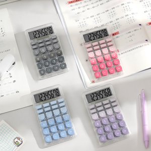 TTJ Cute Calculator Calculators Basic Standard Calculators Mini Digital Desktop Calculator with 8-Digit LCD Display- Calculator Pocket Size for Home
