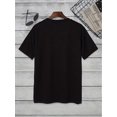 thumbnail image 2 of Letter NEW YORK USA Pattern Print Men's T-shirt, Graphic Tee Men's Summer Clothes, Men's Outfits, 2 of 5