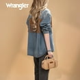 thumbnail image 5 of Wrangler Barrel Bag Retro Top Handle Bags with Crossbody Strap Boston Satchel Purse and Handbag Women, Tan, 5 of 7