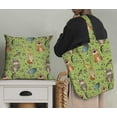 thumbnail image 5 of Soimoi Green Modal Satin Fabric Feather & Animals Tribal Decor Fabric Printed Yard 42 Inch Wide, 5 of 5
