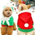 thumbnail image 1 of Limei Santa Cat Dog Costume Christmas, Winter Warm Sweater Hoodies for Small Doggies Kitten Pet Clothing Party Cosplay Dress, 1 of 7