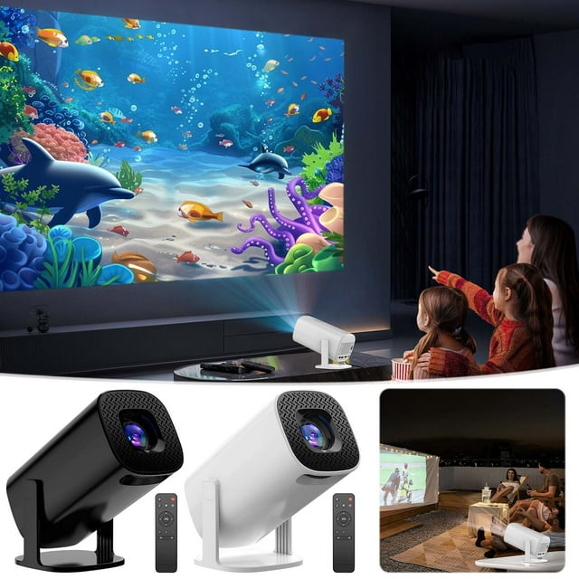 P30 Max Projector and Game with 2 Wireless Controllers, Smart Projector with Games Built in P30 Max, M300 Max Game Projector, Projector Video Games P30 Max, 4K HD Smart Plus Movie Projector