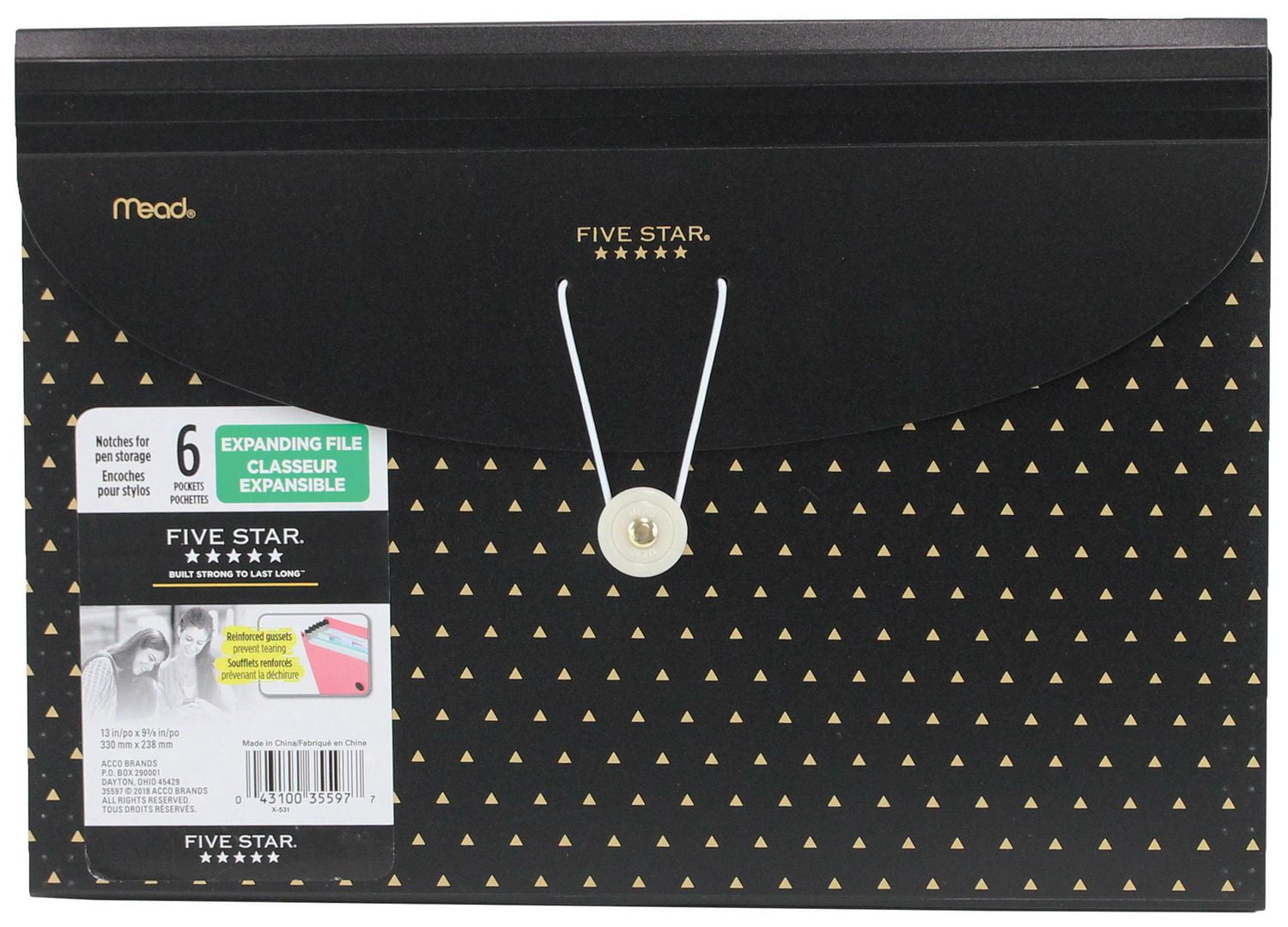 Classeur expansible Five Star en style poly