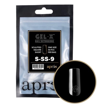 Apres Refill Tips - Sculpted Square Short #9
