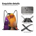 thumbnail image 4 of Pofeuu Pikmin Sac à Cordon Résistant à l'Eau 210D Design Pliable Compact Essentiels de Voyage Gym Yoga Léger Sac à Main-Moyen, 4 of 6