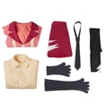 thumbnail image 4 of Disfraz de Cosplay de Anime Vaggie, pelucas largas, vestido elegante, uniforme para niñas, traje con corbata, atuendo para fiesta de cumpleaños de Halloween para mujeres, 4 of 4