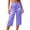 Sky Blue, variant on FchengtaiS Womens Satin Capri Pajamas Pants Elastic Waist Sleep Pants Lounge Pj Bottoms Soft Loungewear