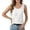 White Tank Tops, variant on Women Knit Tank Tops Summer Solid Color Sleeveless Round Neck Flowy Casual Tunic Blouse With Waist Tie Comfort Female Camisole