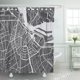thumbnail image 1 of ABPHQTO Mapa detallado de la ciudad verde Detalle de la cartografía de Amsterdam Urban River Street Topografía Juego de cortinas de ducha de baño impermeables 165x180 cm ABPHQTO PKNMT66x72Shower-11111, 1 of 2