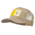 thumbnail image 2 of Vatican City Flag Patched Mesh Cap - Khaki OSFM, 2 of 5