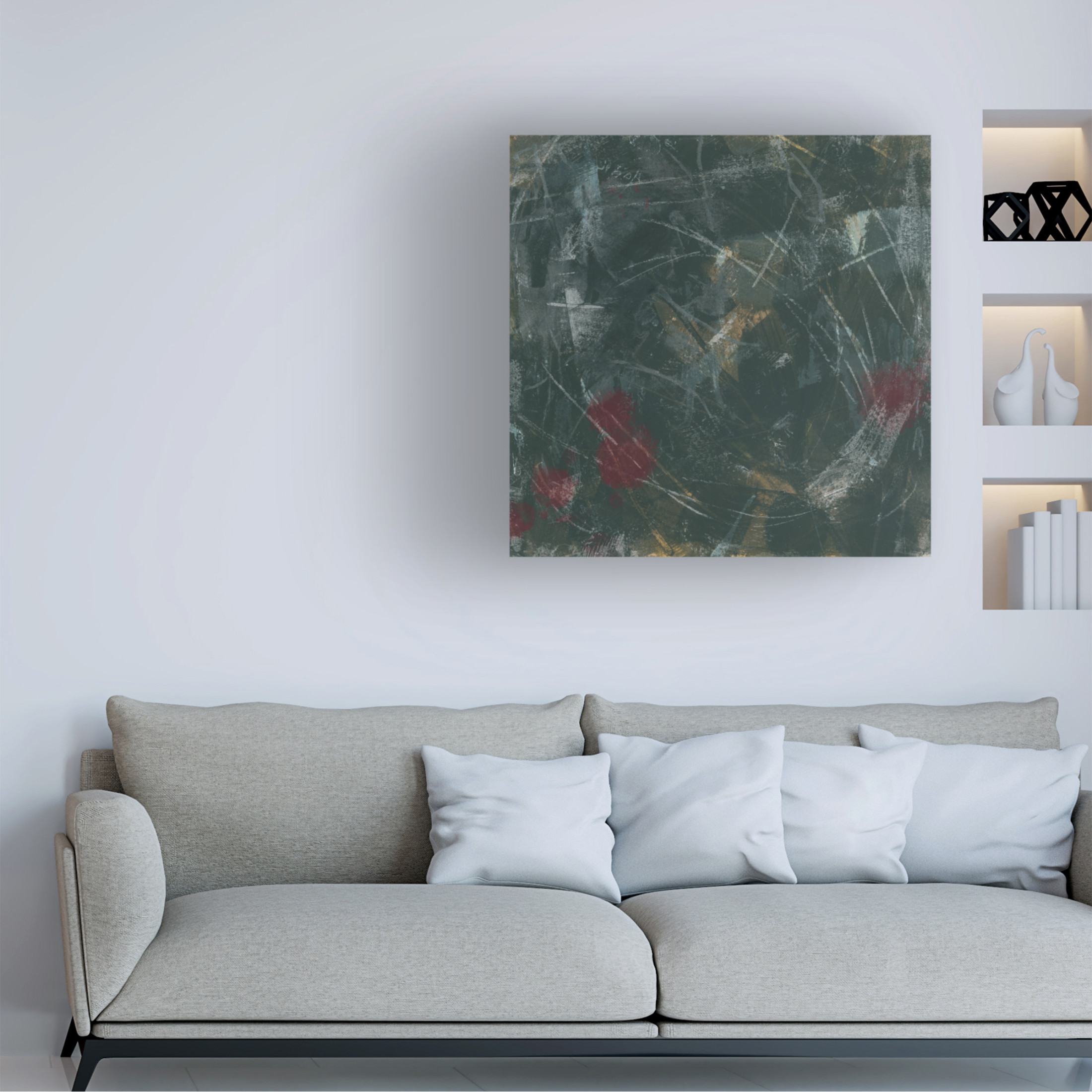 Trademark Fine Art June Erica Vess Midnight Constellation I Canvas Wall Art