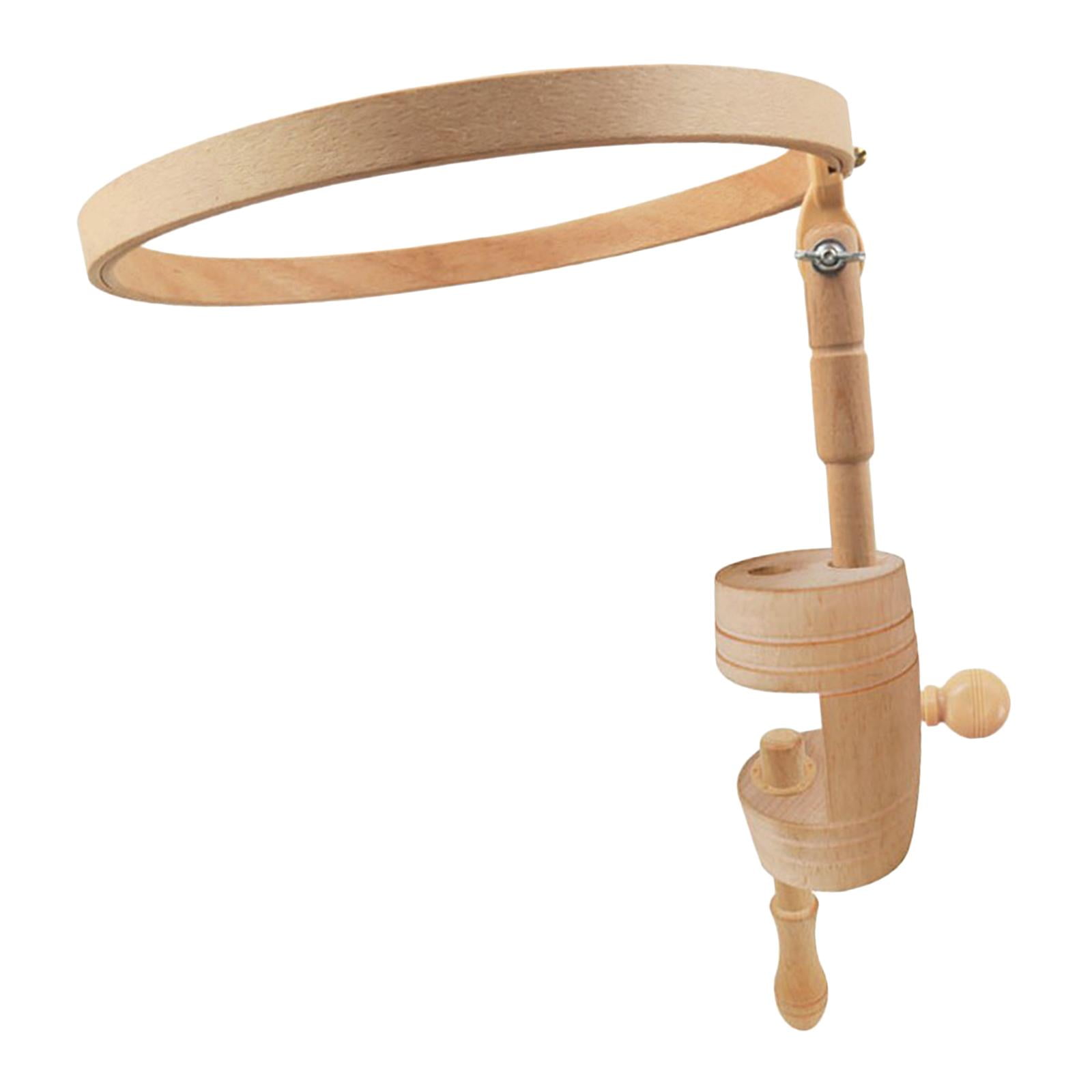 Adjustable Wooden Embroidery Hoop Stand Set - 3 Pcs Cross Stitch Frame Holder 2 thumbnail image