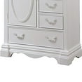 thumbnail image 4 of Six Drawer And One Door Shelf Chest With Scalloped Feet, White, 4 of 5
