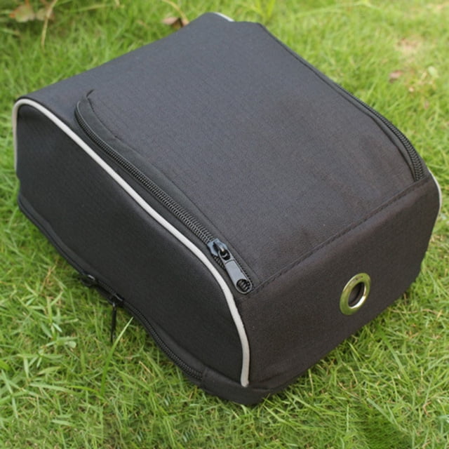 MYG for Bicycle Handlebar Bag Front Frame Storage Pouch Electric Bike Battery Pack Holder with Reflective Strip for Night Safety Large Capacity Oxford Cloth Basket