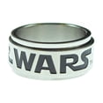 thumbnail image 2 of Star Wars Logo Stainless Steel Spinner Ring | 11, 2 of 3