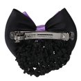 thumbnail image 3 of Elegante mujer Lady Bow Barrette Pinza para el cabello Cubierta Bowknot Bun Snood Accesorios para el cabello jinwen Redecilla de pelo, 3 of 8