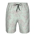 thumbnail image 4 of Naloa Retro Snake Men's Beach Shorts, Surfing shorts, Swim trunks, Quick Dry Swim Trunks for Surfing Beach Fun - XX-Large, 4 of 9