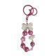thumbnail image 5 of Llavero con cuentas, adorno colgante, colgante de llave de coche de dibujos animados, accesorio para bolso Rosa roja, 5 of 9