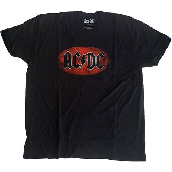 AC/DC Unisex T-Shirt Oval Logo Vintage (Small)