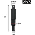 thumbnail image 2 of 2 Pieces Hex Key Adapters, HVAC Service Tools, Air Conditioning Service Ratchet Wrench Hexagon Bit, HVAC Valve Opener for Refrigeration or Equipment Repair, 2 of 5