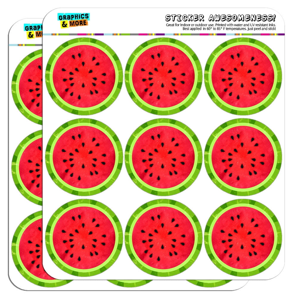 Watermelon 2" Scrapbooking Crafting Stickers