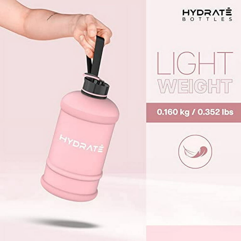 HYDRATE Half Gallon Cotton Candy Jug - BPA Free, Flip Cap, Gym