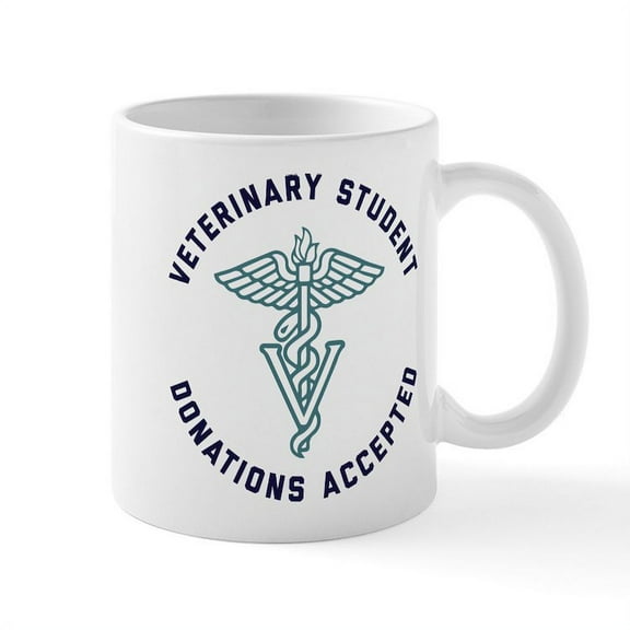 CafePress - Veterinary Student Donations Acc - 11 oz Ceramic Mug - Novelty Coffee Tea Cup