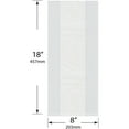 thumbnail image 2 of Plymor 8" x 4" x 18" (Pack of 500), 1 Mil Gusseted Plastic Bags, 2 of 5