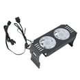 thumbnail image 1 of Memory RAM Cooling Fan, ARGB RAM Heat Sink Fan, Silent Computer Memory Module PWM Temperature Control Dual Fan for DDR DDR2 DDR3 DDR4 DDR5, 1 of 7