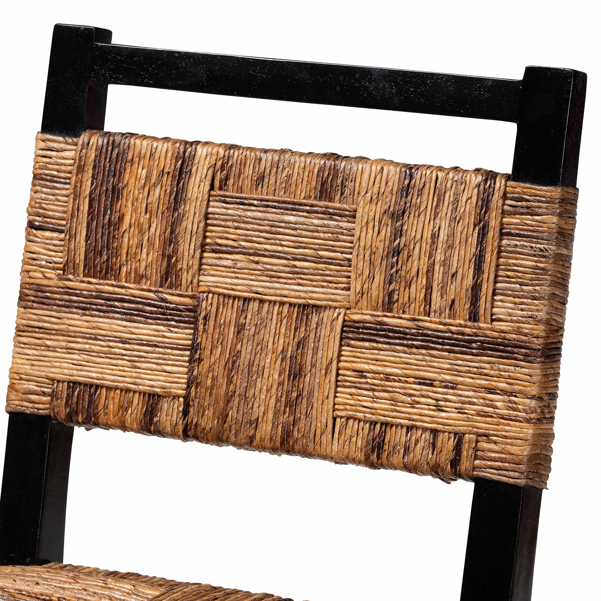 bali & pari Raniya Boho Counter Stool, 24" H, Natural Brown