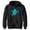 Black, variant on Boy's Fortnite Rippley Ghost Pull Over Hoodie Athletic Heather X Large