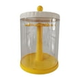thumbnail image 1 of Vitrina transparente para figuras, a prueba de polvo, para dormitorio, figuras pequeñas, juguetes, colecciones transparentes amarillo, 1 of 8