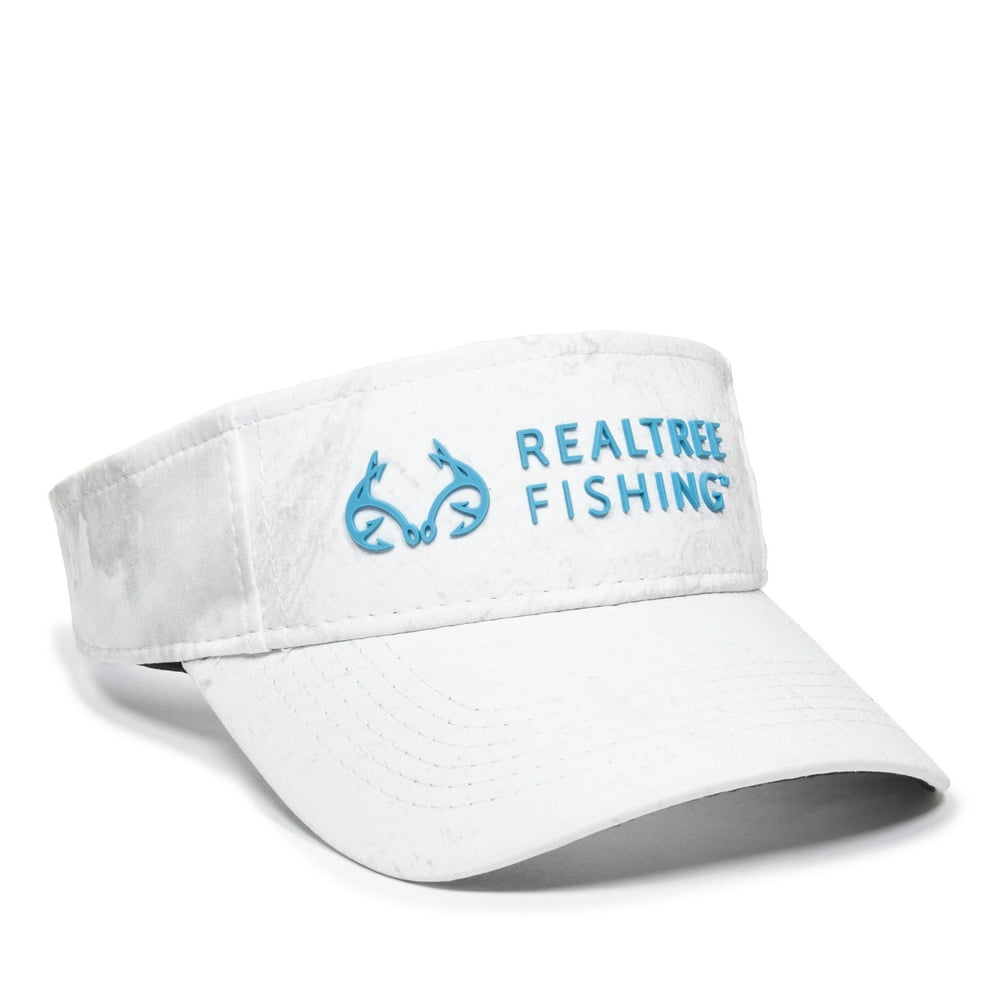 Realtree Realtree Fishing Structured Visor, Fishing Wav3/White, Adult