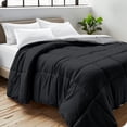 thumbnail image 2 of Edredón de Plumón Alternativo Reversible Bare Home Colección 1800 Tamaño King/Cal King Negro/Gris, 2 of 8