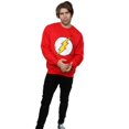 thumbnail image 4 of DC Comics Mens Flash Distressed Logo Sweatshirt, 4 of 5