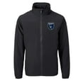 thumbnail image 2 of Men's Cutter & Buck  Black San Jose Earthquakes Big & Tall Charter Eco Knit Recycled Full-Zip Hoodie Jacket, 2 of 3