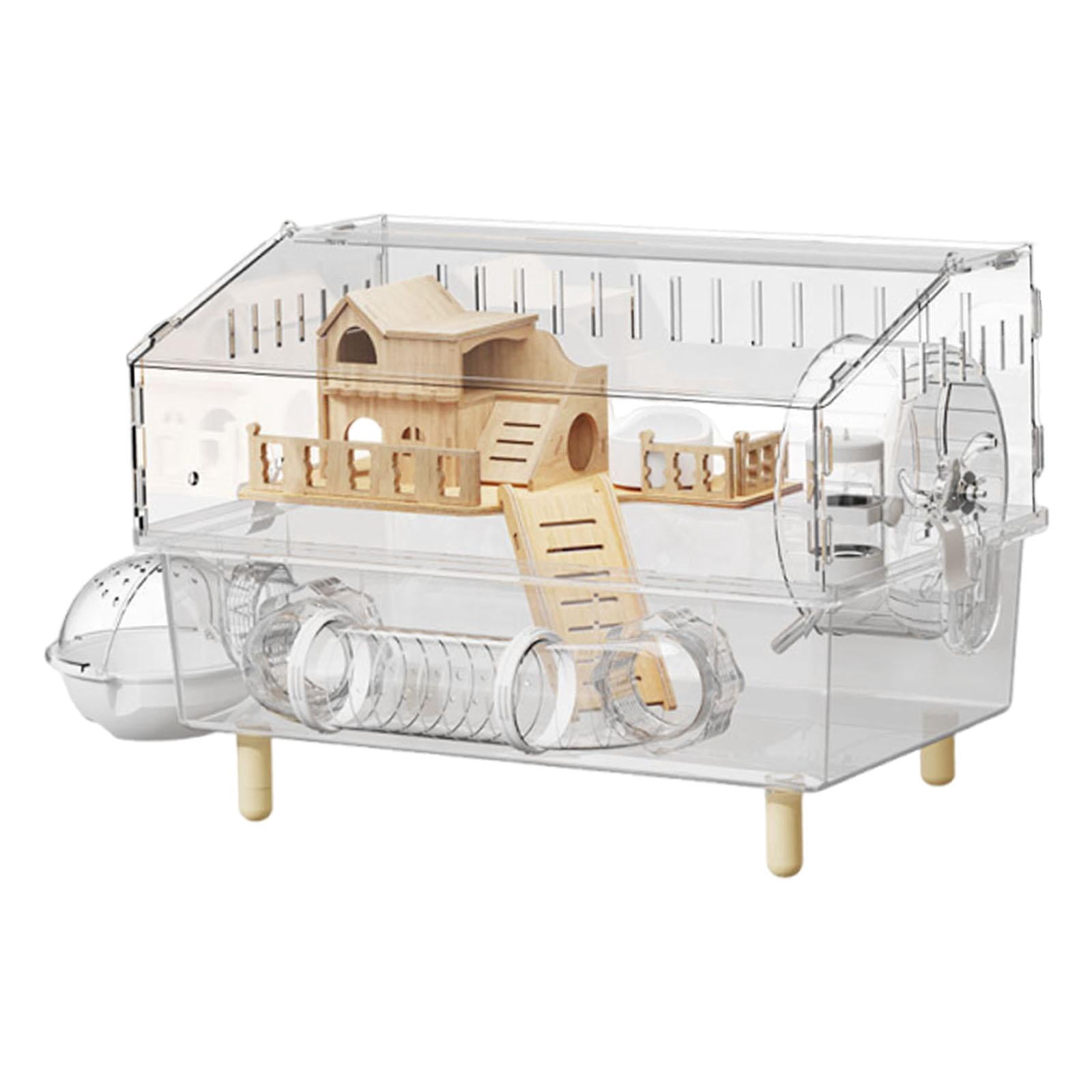 Bvdfgk Large Hamster Cage Exercise Playing House for Bunny Sugar Glider Guinea Pigs