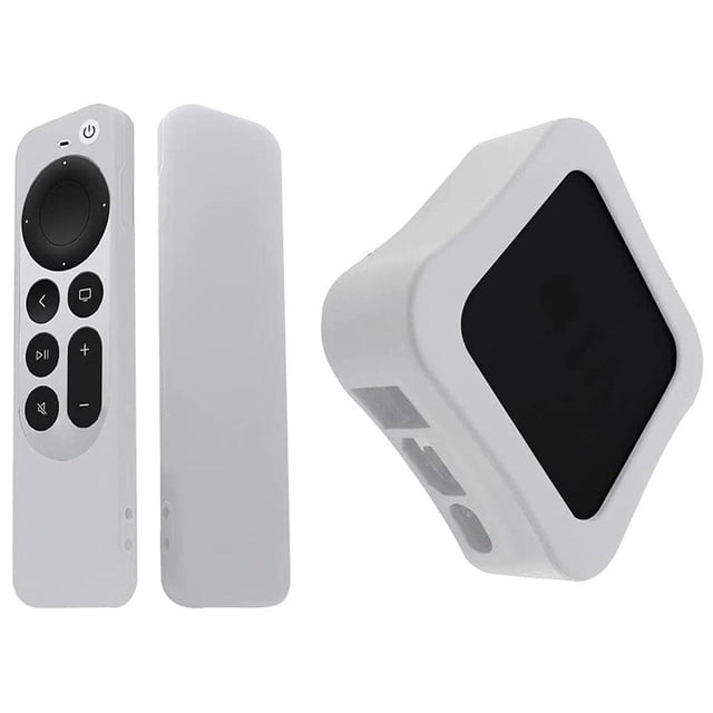 Funda De Silicona Para Tv Box, A Prueba De Golpes, Antideslizante, Con Mando A Distancia, Compatible Con Apple Tv 2021 Cateissary EL017332-02