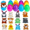 thumbnail image 1 of Huevos de Pascua prerellenos BILLMOSS con minijuguetes de peluche, 12 paquetes, 1 of 7