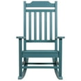 thumbnail image 3 of Flash Furniture Winston All-Weather Poly Resin Rocking Chair in Teal, 3 of 10