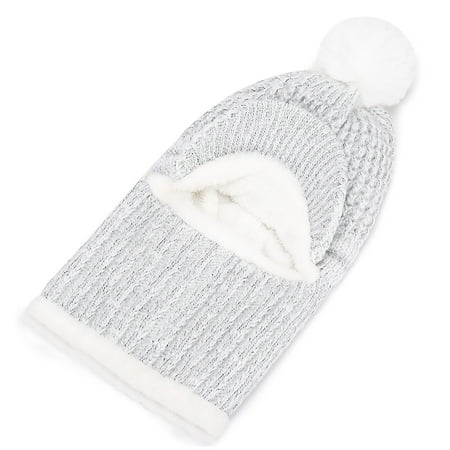 

Dadaria Fall Hats for Women Cold-proof Neck Protection One-piece Hat Warm Knitted Hat White Free Women